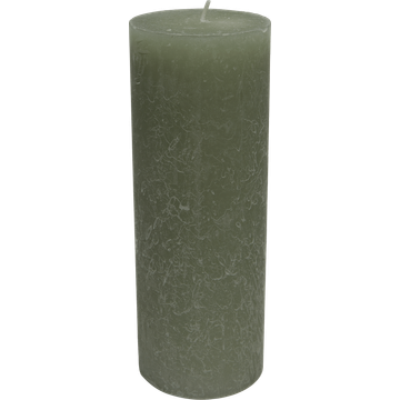 HEMA Rustiek Kaars Lichtgroen 19cm