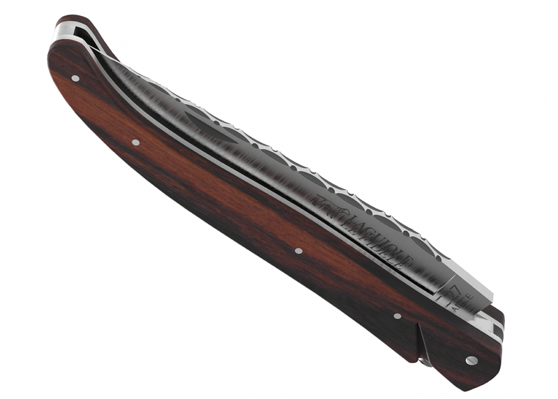 Couteau Laguiole ressort forgé Plein Manche en bois de violette