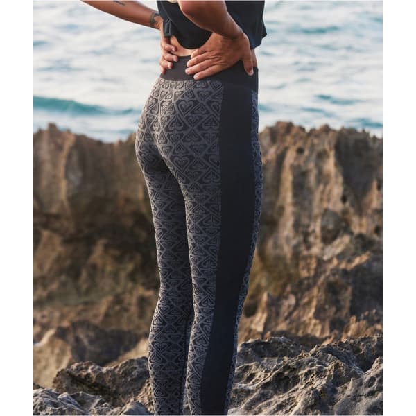 Collant thermique ROXY CHILL OUT SEAMLESS HEART PANTS TRUE BLACK