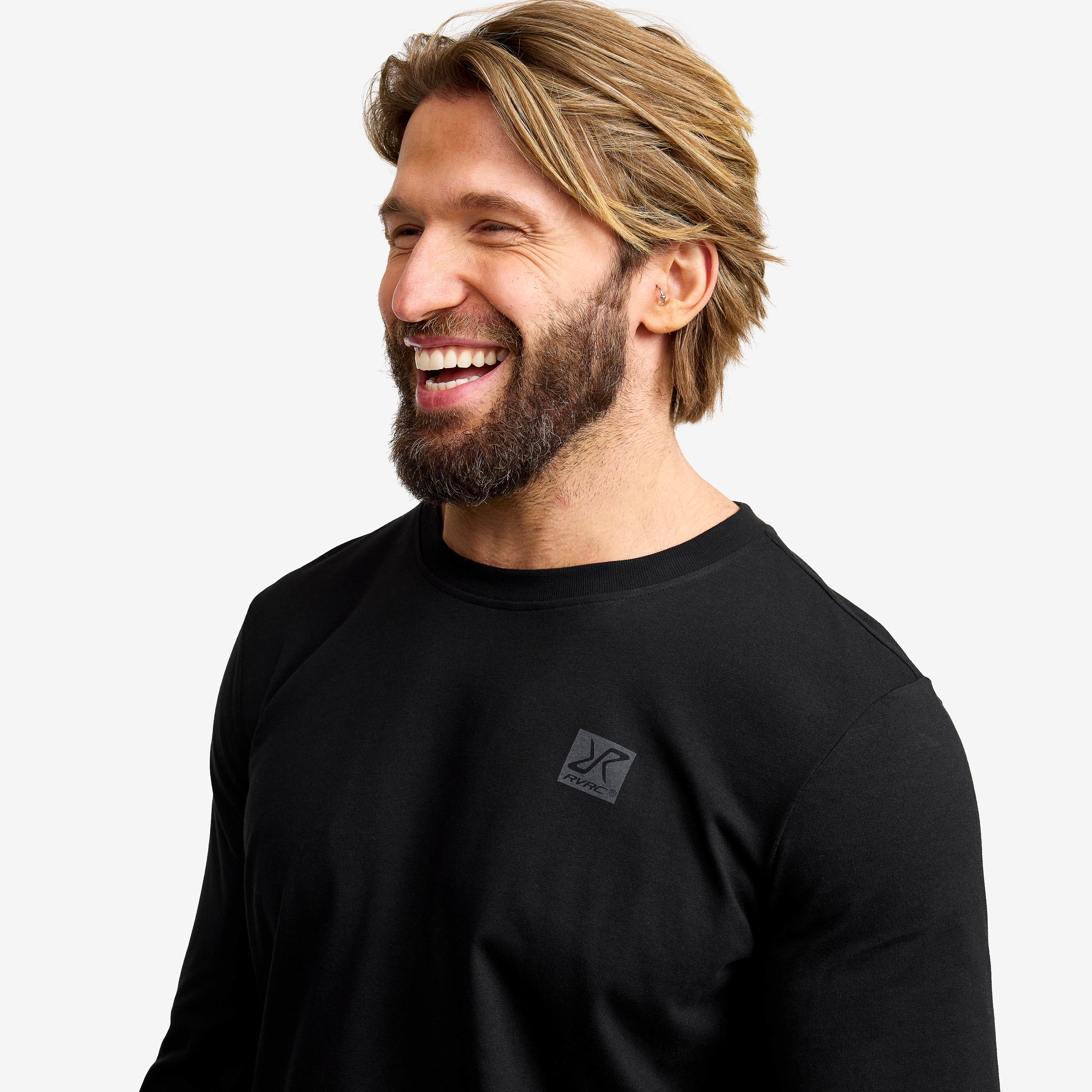 Easy Long-sleeved T-shirt Herre Black