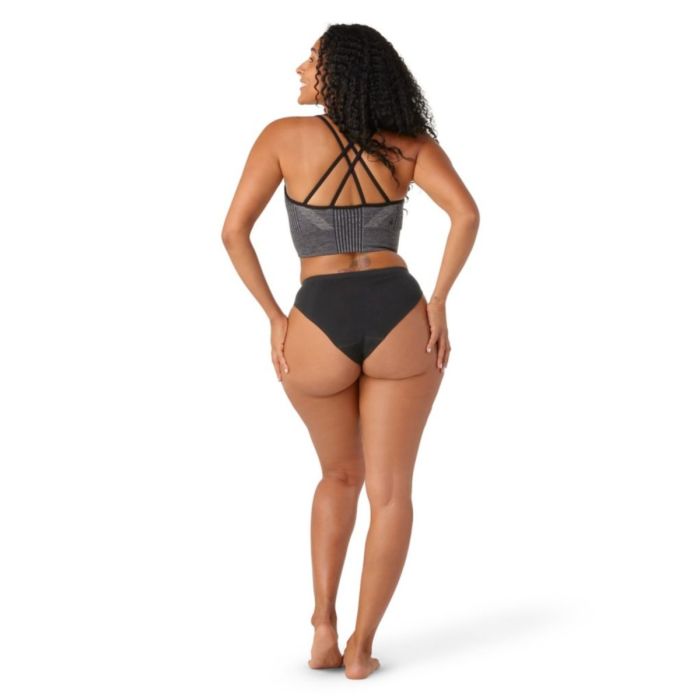 Smartwool Dame Undertøj og basislag Intraknit Bikini Boxed Wool Sort