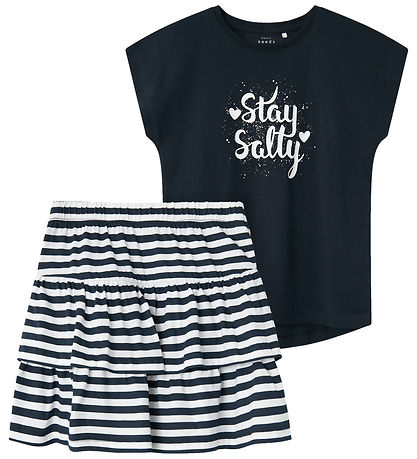 Name It S?t - Nederdel/T-shirt - NkfViggea - Dark Sapphire