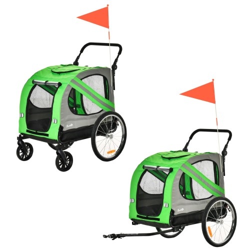 Reboque para bicicleta para cães PawHut