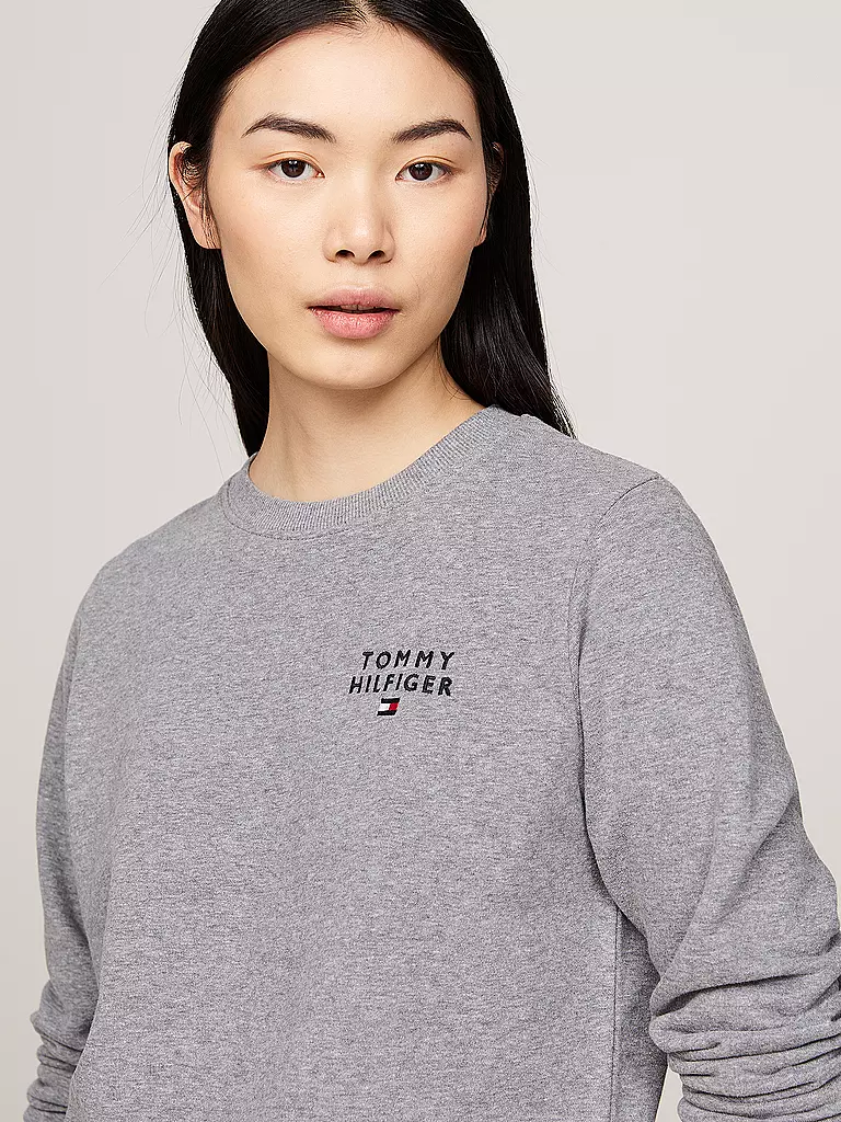 TOMMY HILFIGER Langarmshirt grau
