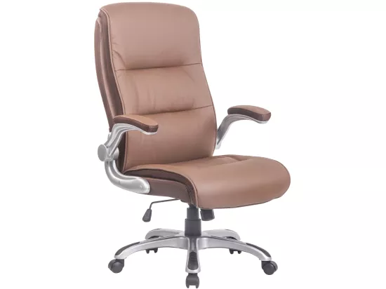 Chaise de bureau - Similicuir & Plastique - Marron clair - BIG Villach