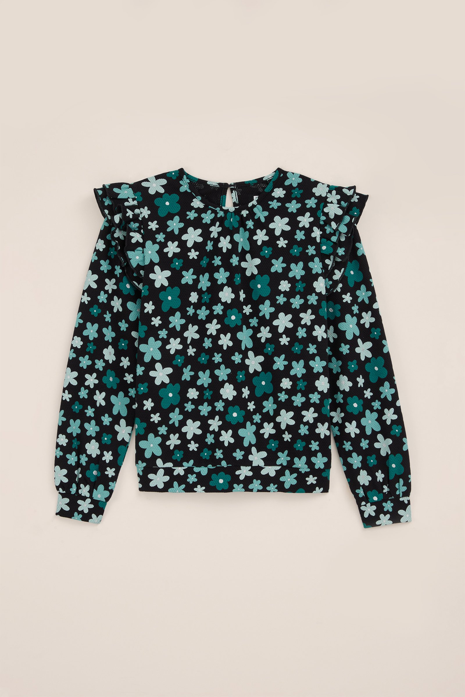 Meisjes T-shirt met dessin WE Fashion Zwart