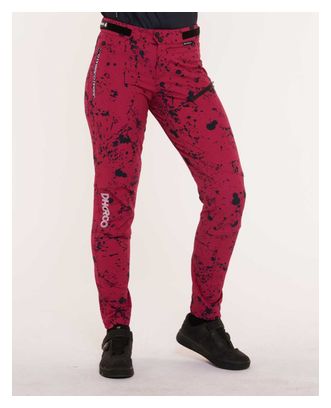 Pantalon VTT Femme Dharco Gravity Rouge/Noir