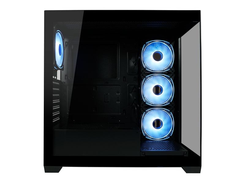 LC-Power PC-Gehäuse LC-715B-ON Schwarz Mid-Tower Gehäuse mit ARGB-Beleuchtung