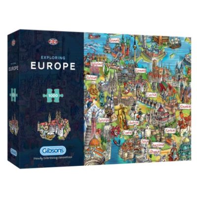 Exploring Europe 1000 Piece Jigsaw Puzzle