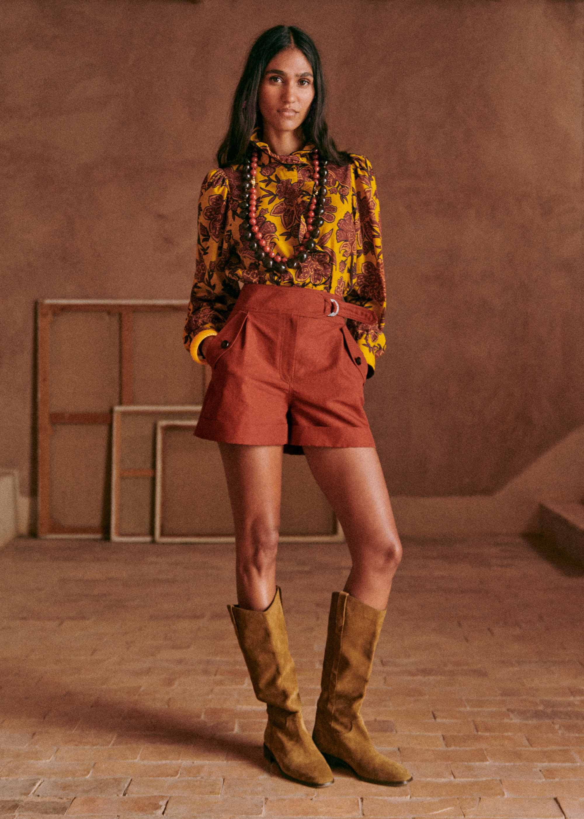 Short Cedric - Terre - E-SHOP/JUPES & SHORTS 5905647