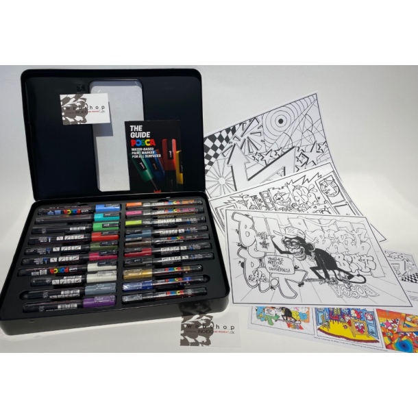 Posca - Street art metal kasse (401534)