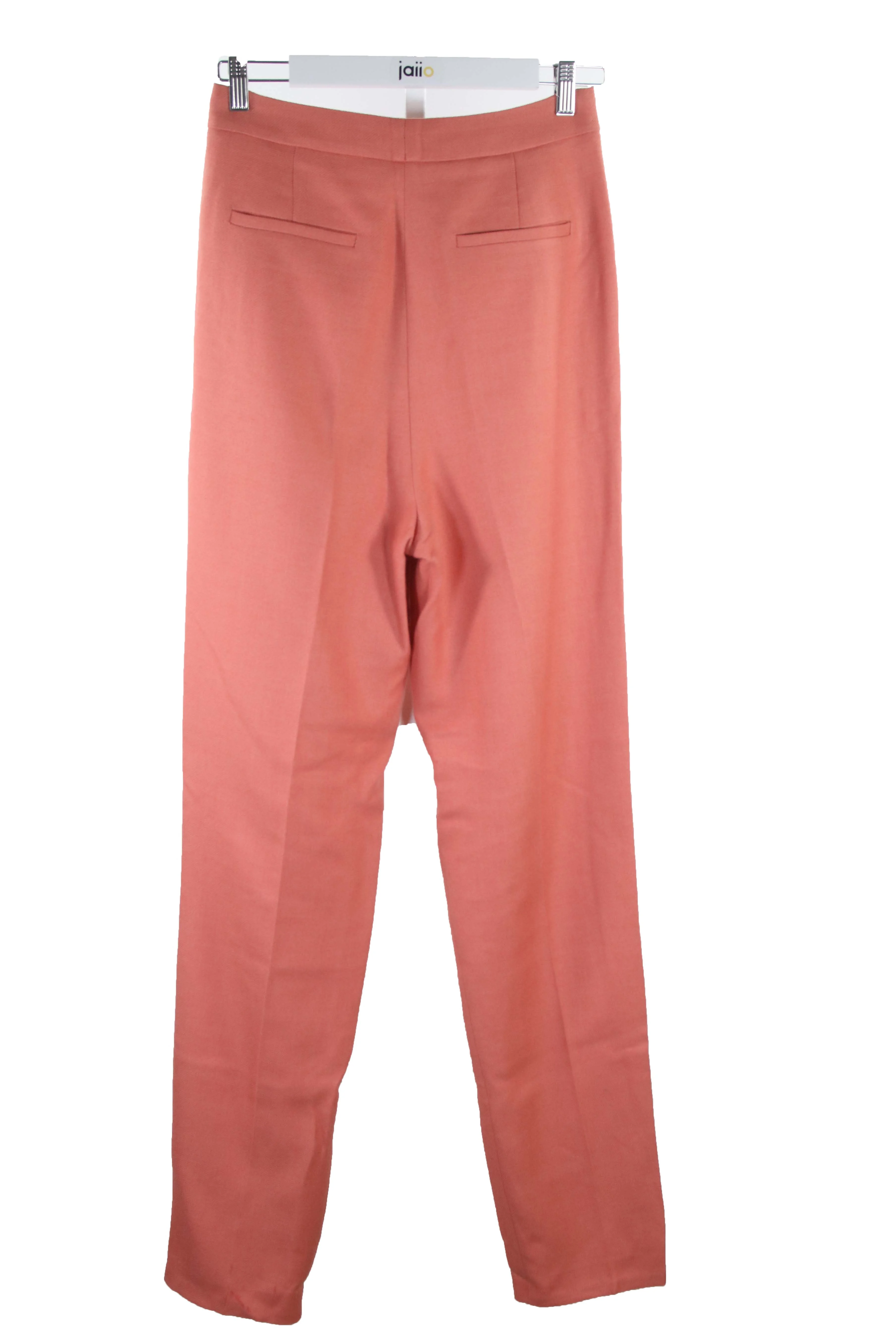 Pantalon large en laine | Rose