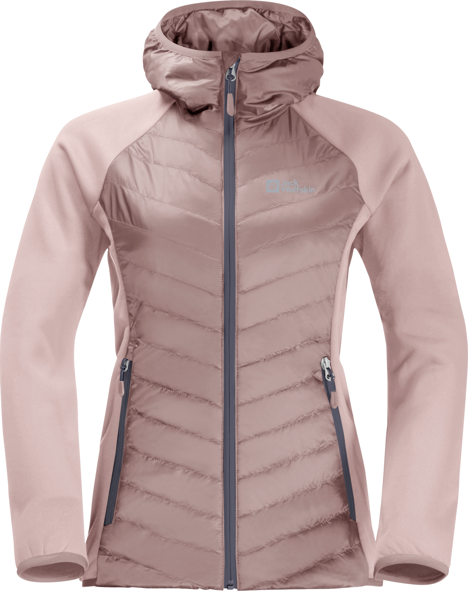 Jack Wolfskin Routeburn Pro Hybrid Damenjacke rose smoke