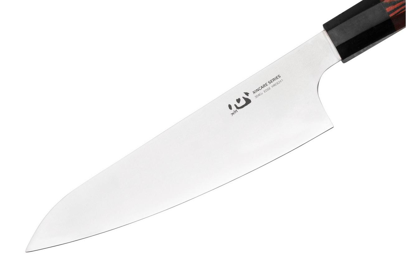 Xin Cutlery XinCare XC104 universeelmes, zwart en rood G10, 18 cm