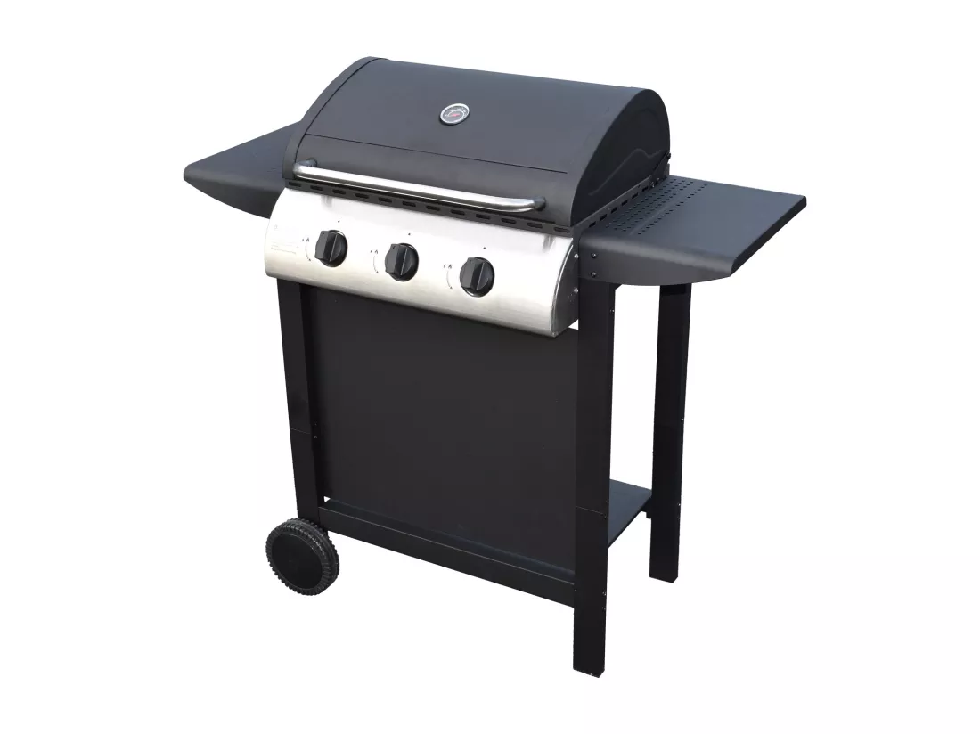Barbecue au gaz HAWAÏ - 3 brûleurs 8,4kW - HAPPY GARDEN