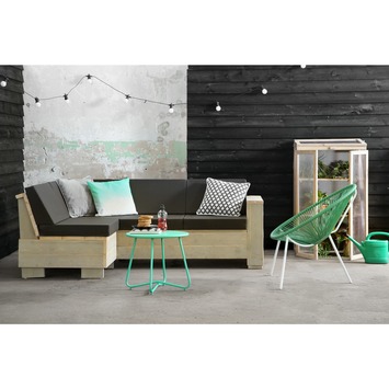 Loungebank Engelburg zand steigerhout