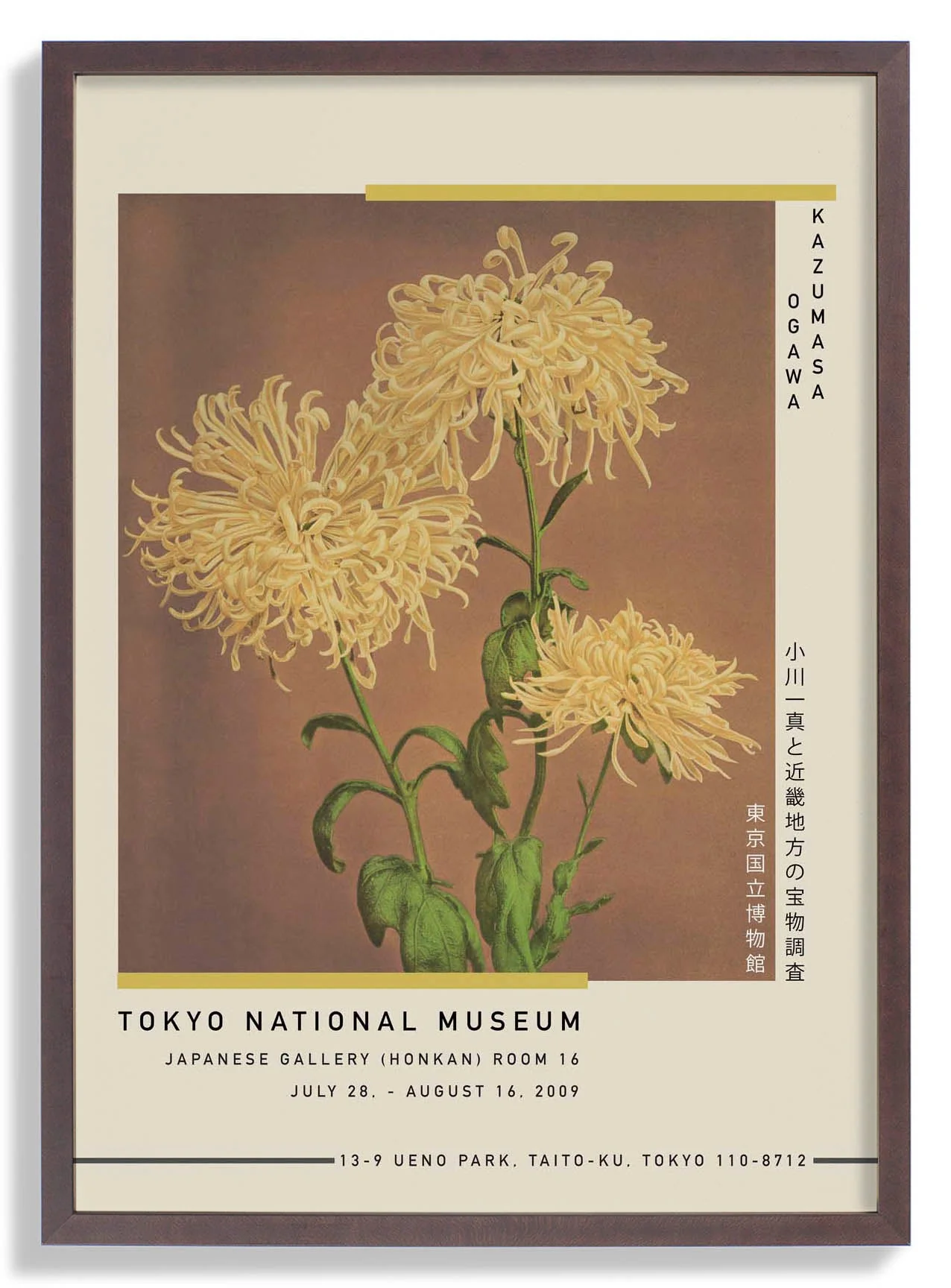 Drei gelbe Chrysanthemen von Kazumasa Ausstellung