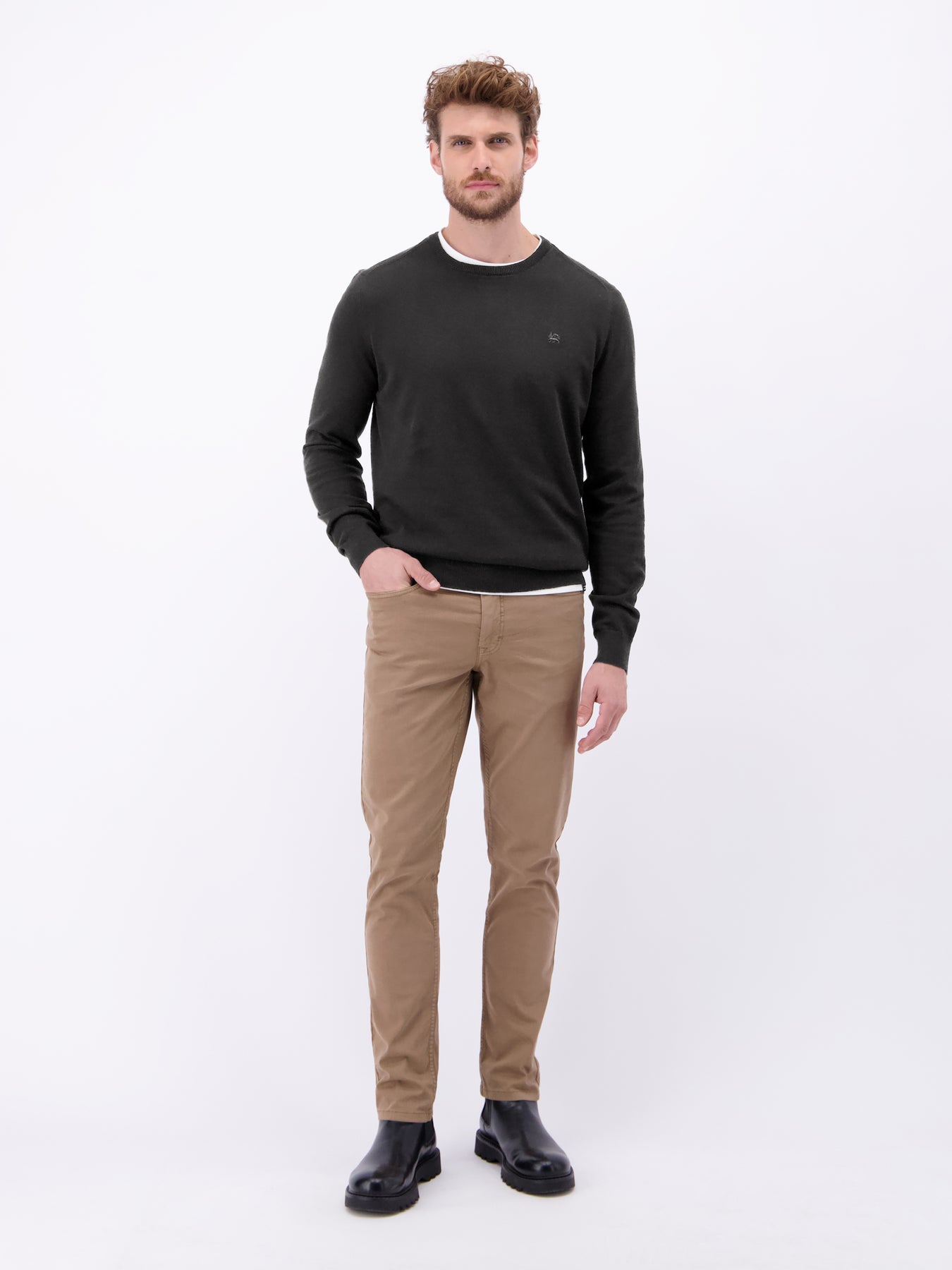 Herren Basic Strickpullover