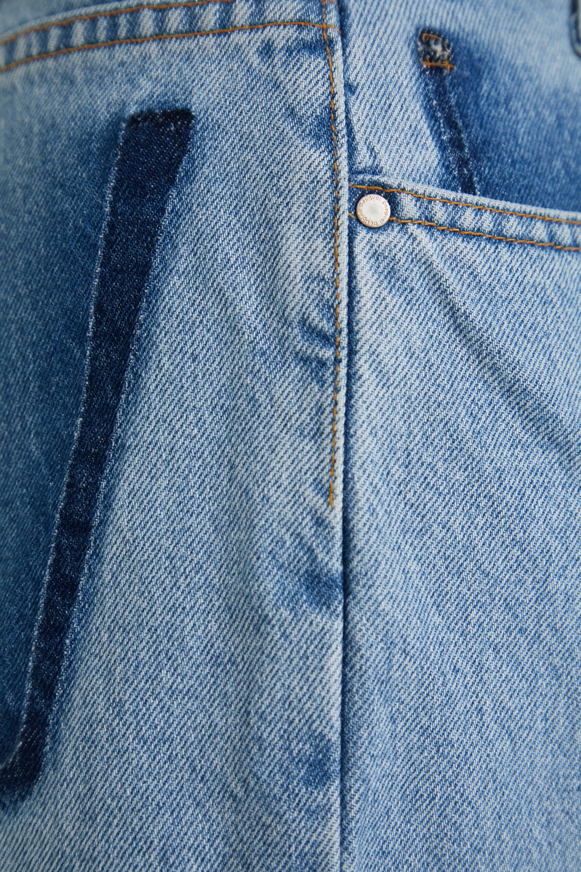 Jean loose à pinces upcyclé