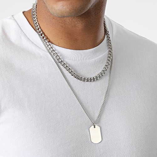 Pendentif Multi-Rangs CN10 Argenté