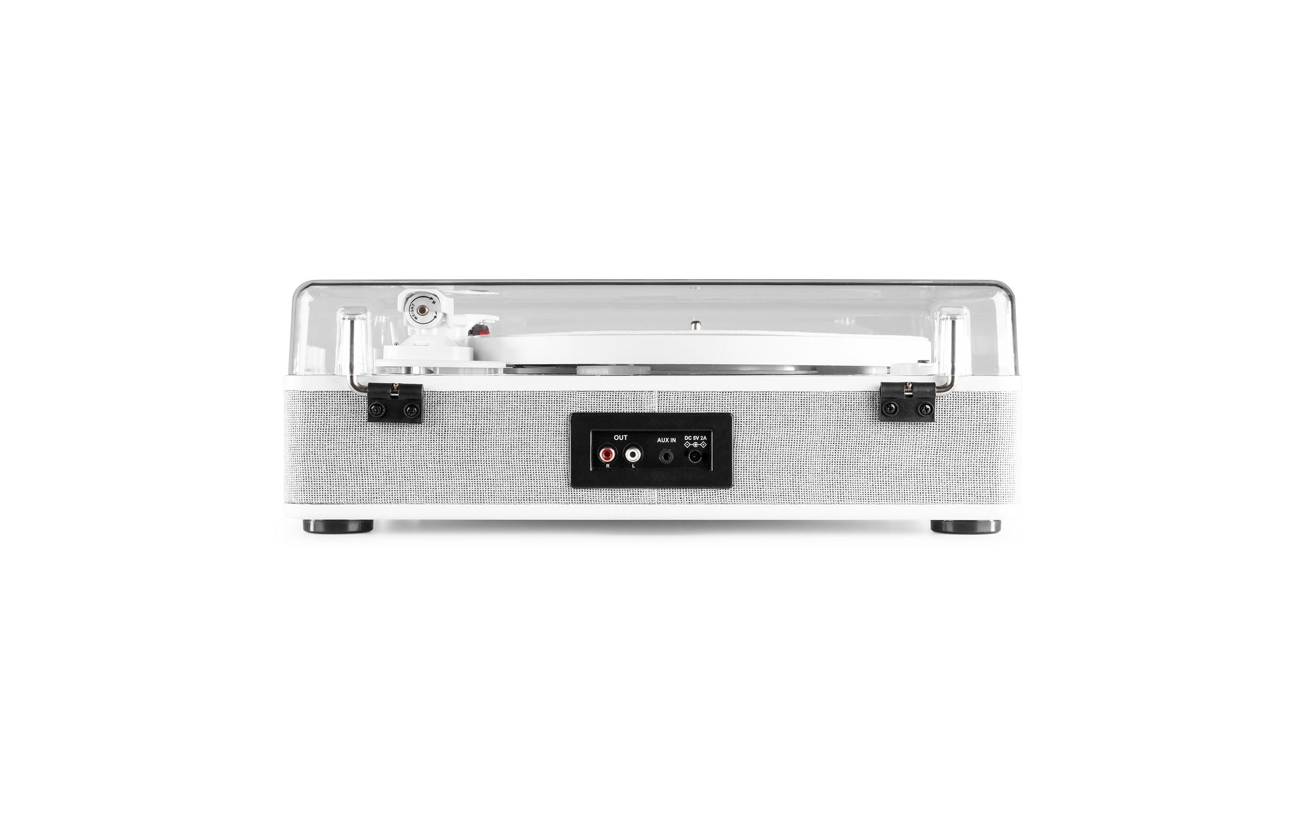 Plattenspieler mit Bluetooth RP162 Weiss<br>Retro Plattenspieler mit Bluetooth, USB-Player und Umwandlungsmöglichkeit für Schallplatten