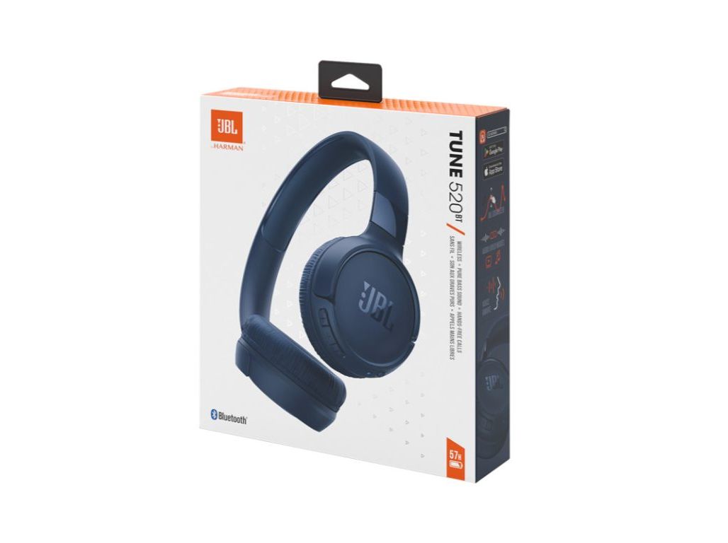 AUSCULTADORES SEM FIO JBL T 520 BT AZUL