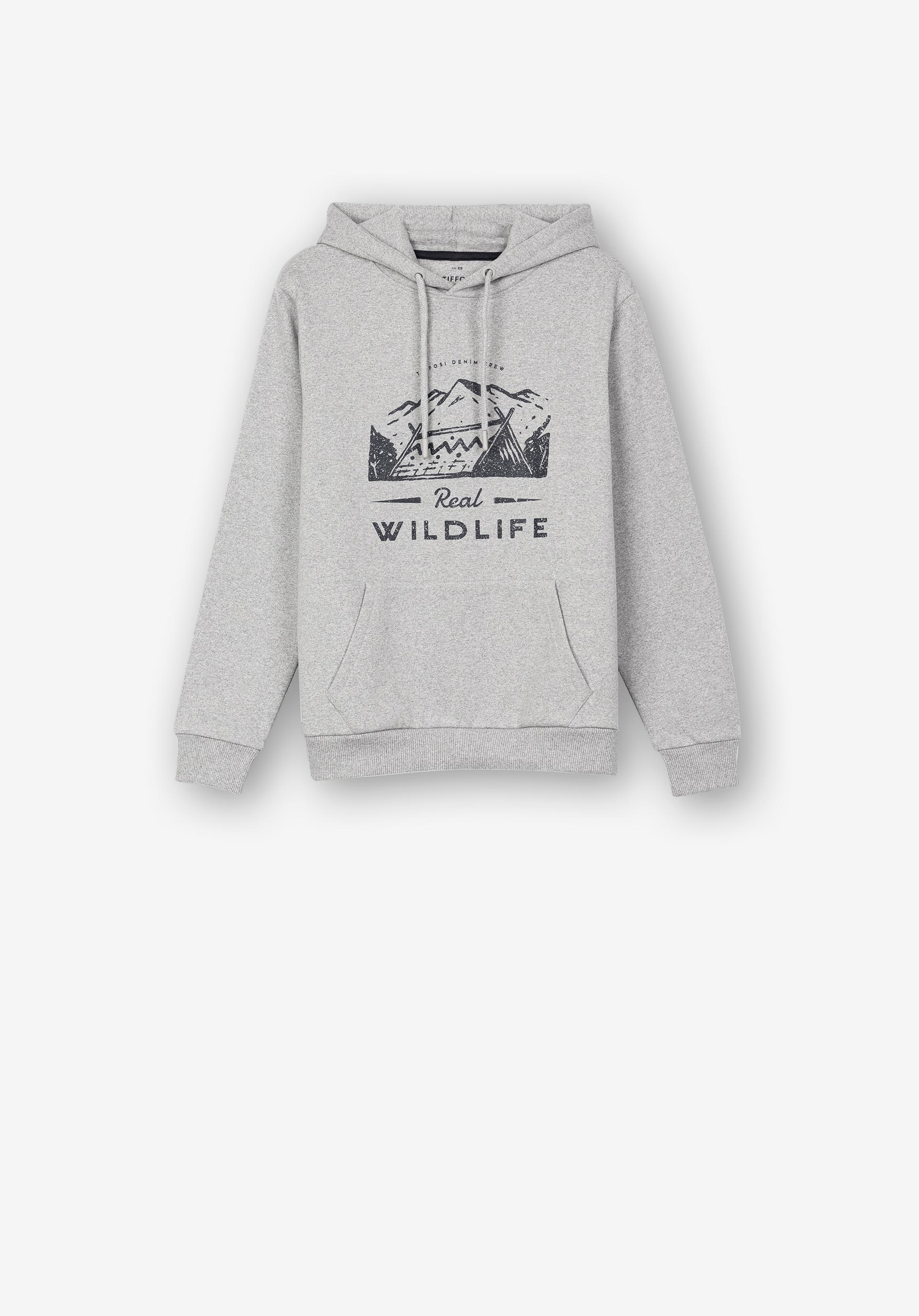 Hoodie com Estampado Frontal