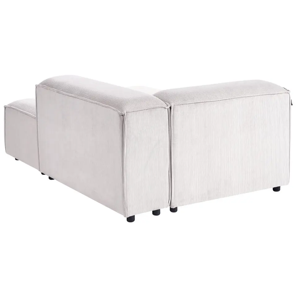 ARDAL - Chaise longue - Off-white - Linkszijdig - Corduroy