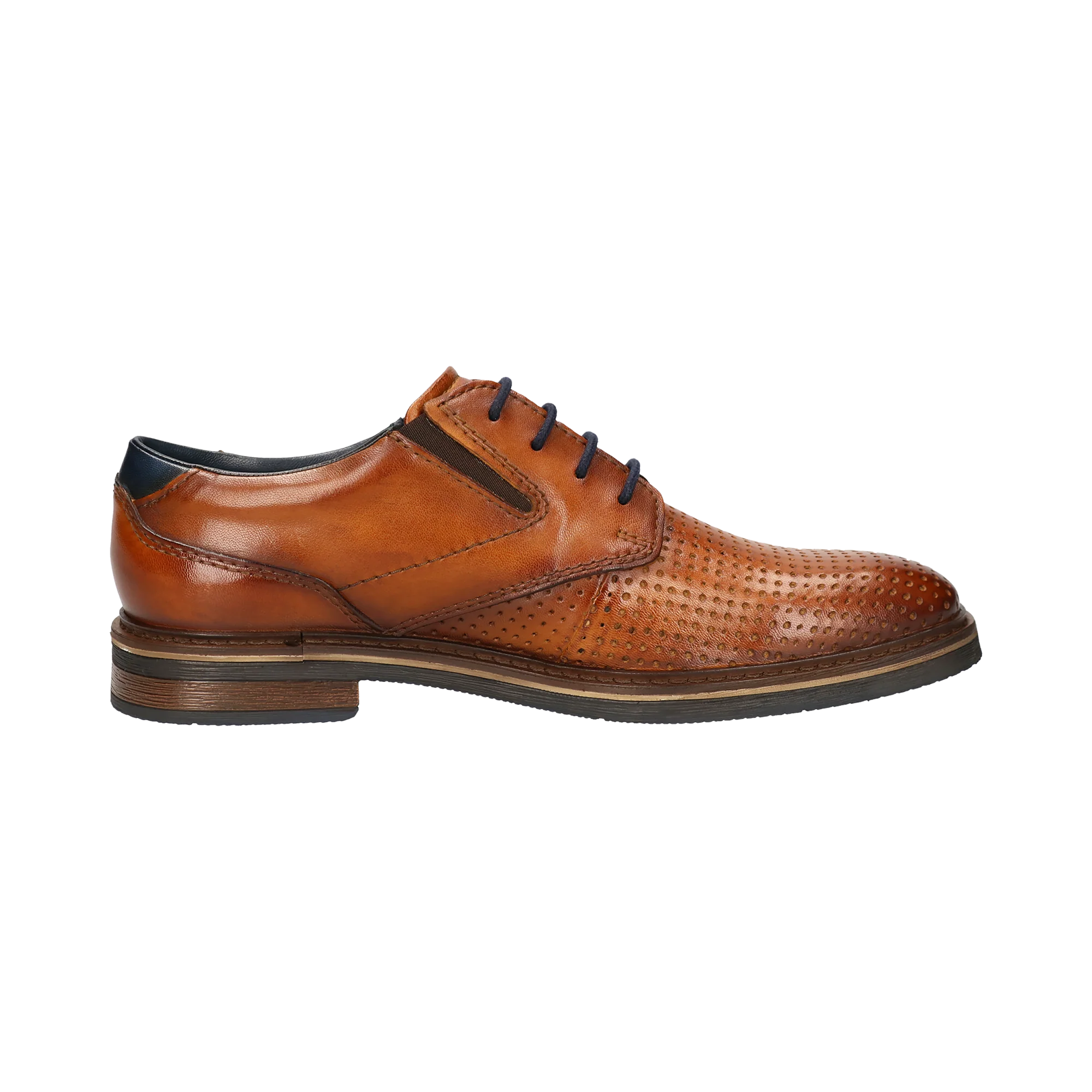 Leder Business Schnürer cognac