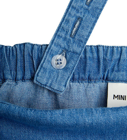 Mini Rodini Latzhosen - Denim - Note - Blau