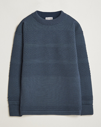 S.N.S. Herning Fisherman Wool Crew Neck Sweater Natural White