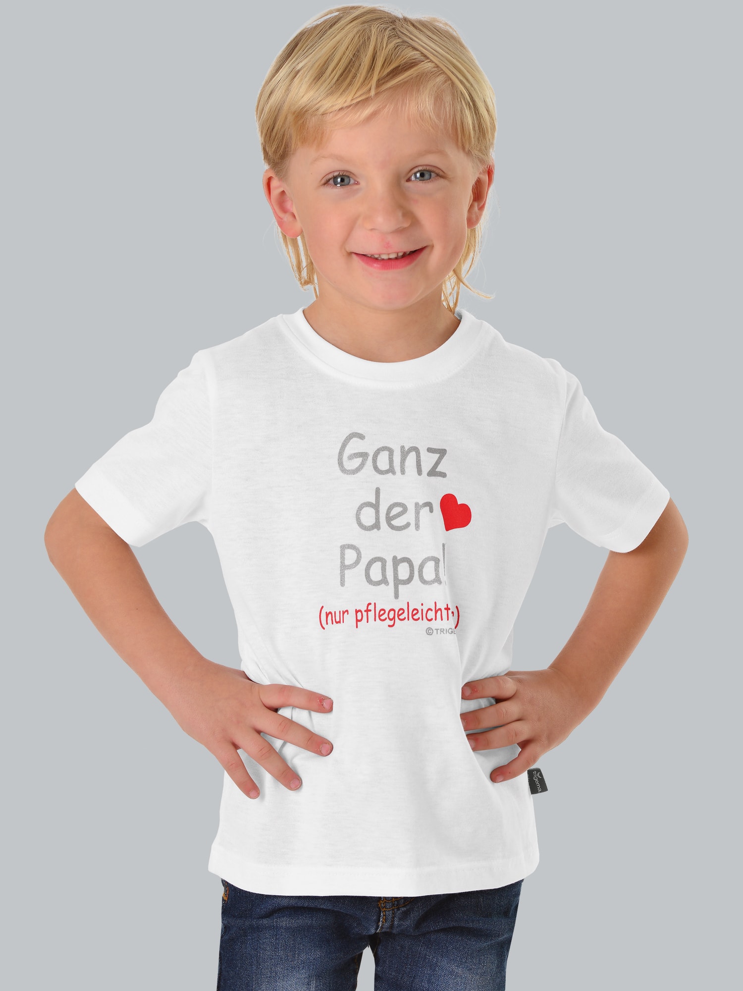 T-Shirt Papas Liebling Weiss