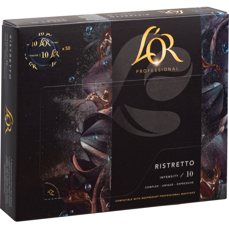 Capsule de café L'OR Professionel Suprême Ristretto - Boite de 50 - Compatible Nespresso Professionnel