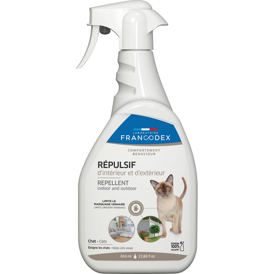 Répulsif intérieur extérieur pour chat : 650 ml