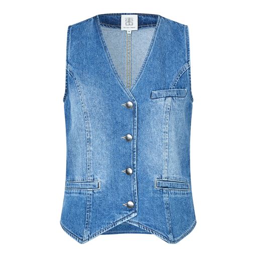 Second Female Kylie Vest, Denim Blue, XL