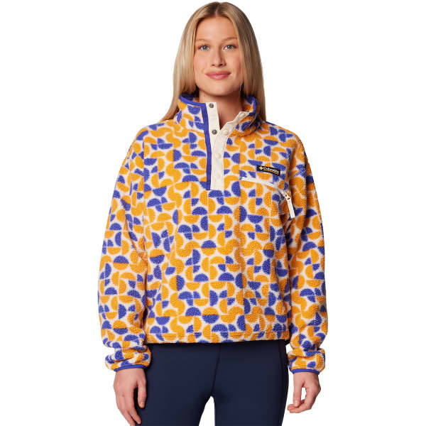 Sweat polaire COLUMBIA HELVETIA II PRINTED CROPPED HALF SNAP W SUNSTONE RETROSCAPE PRINT