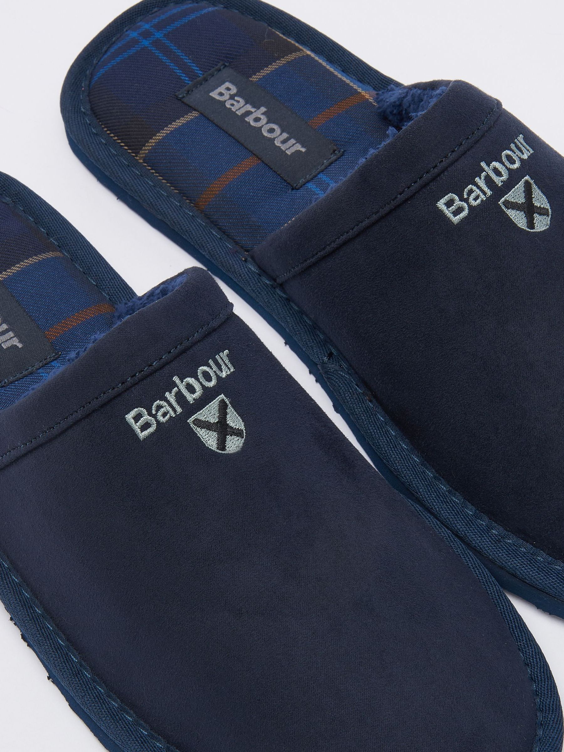 Blauw - Barbour® Tartan Everitt pantoffels