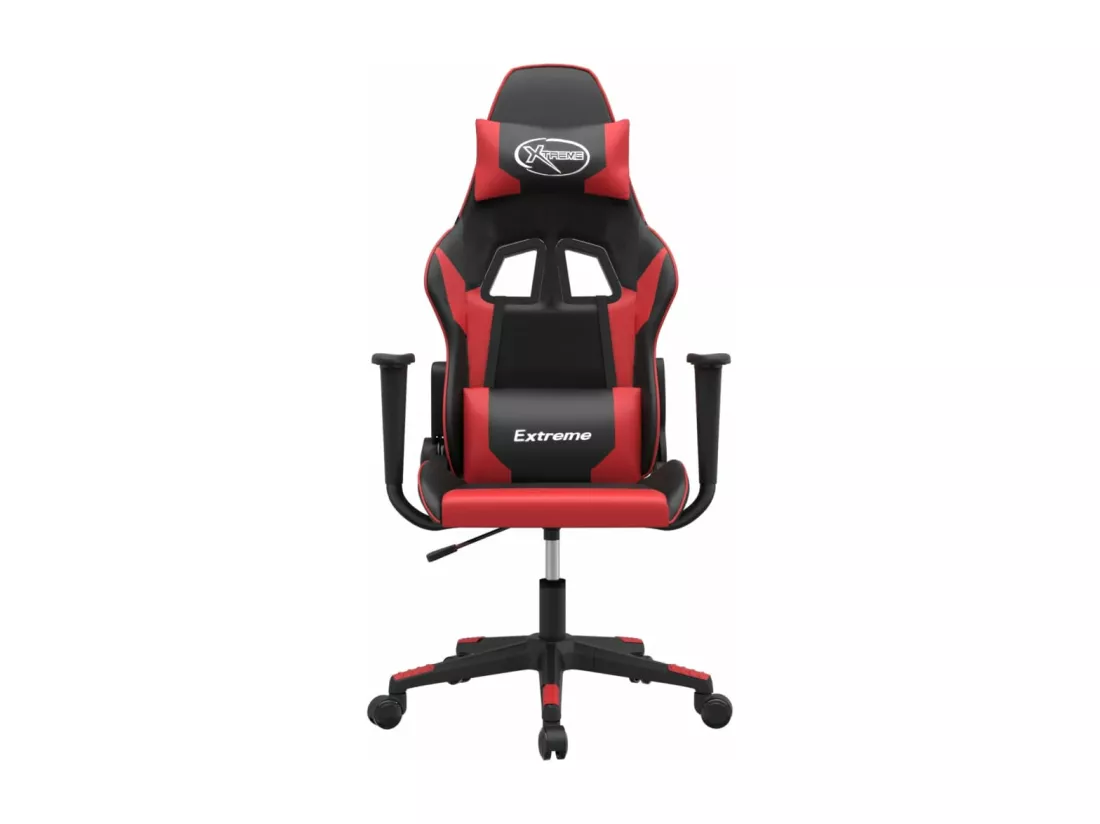 Chaise de jeu Noir et rouge Similicuir