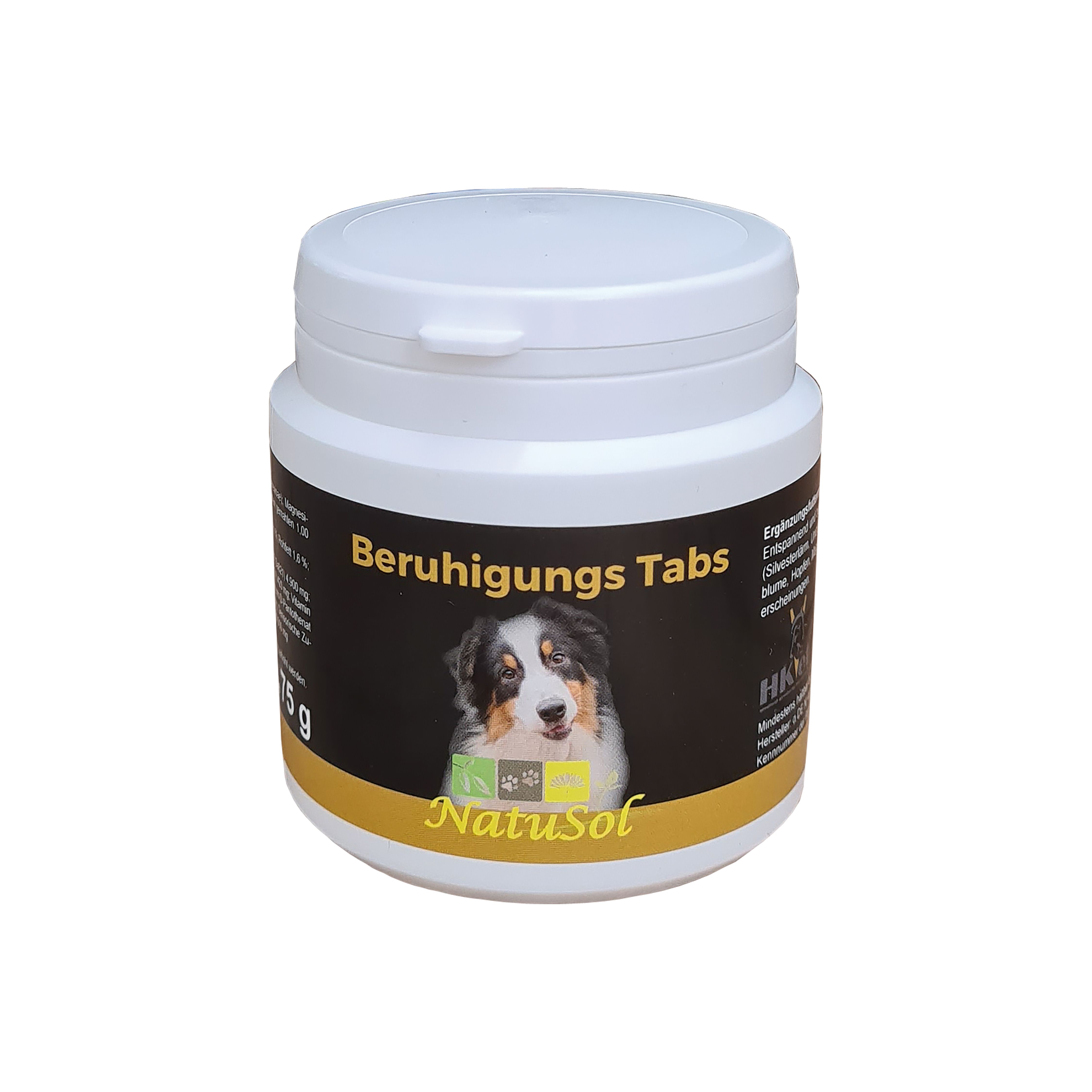 NatuSol Beruhigungs Tabs für Hunde - Entspannend und beruhigend, hochwertige Zusammensetzung