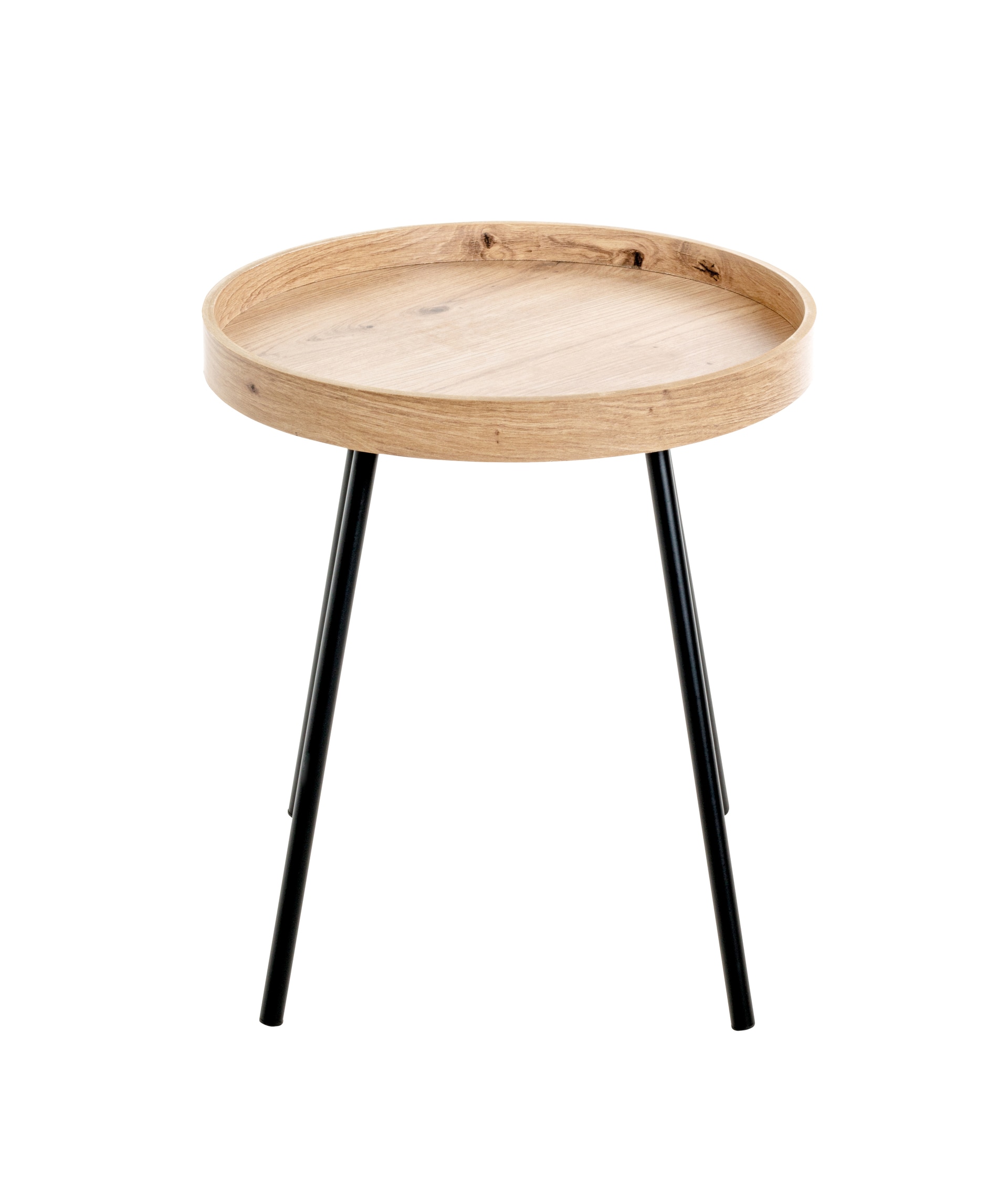 Beistelltisch 40 x 40 cm braun/schwarz