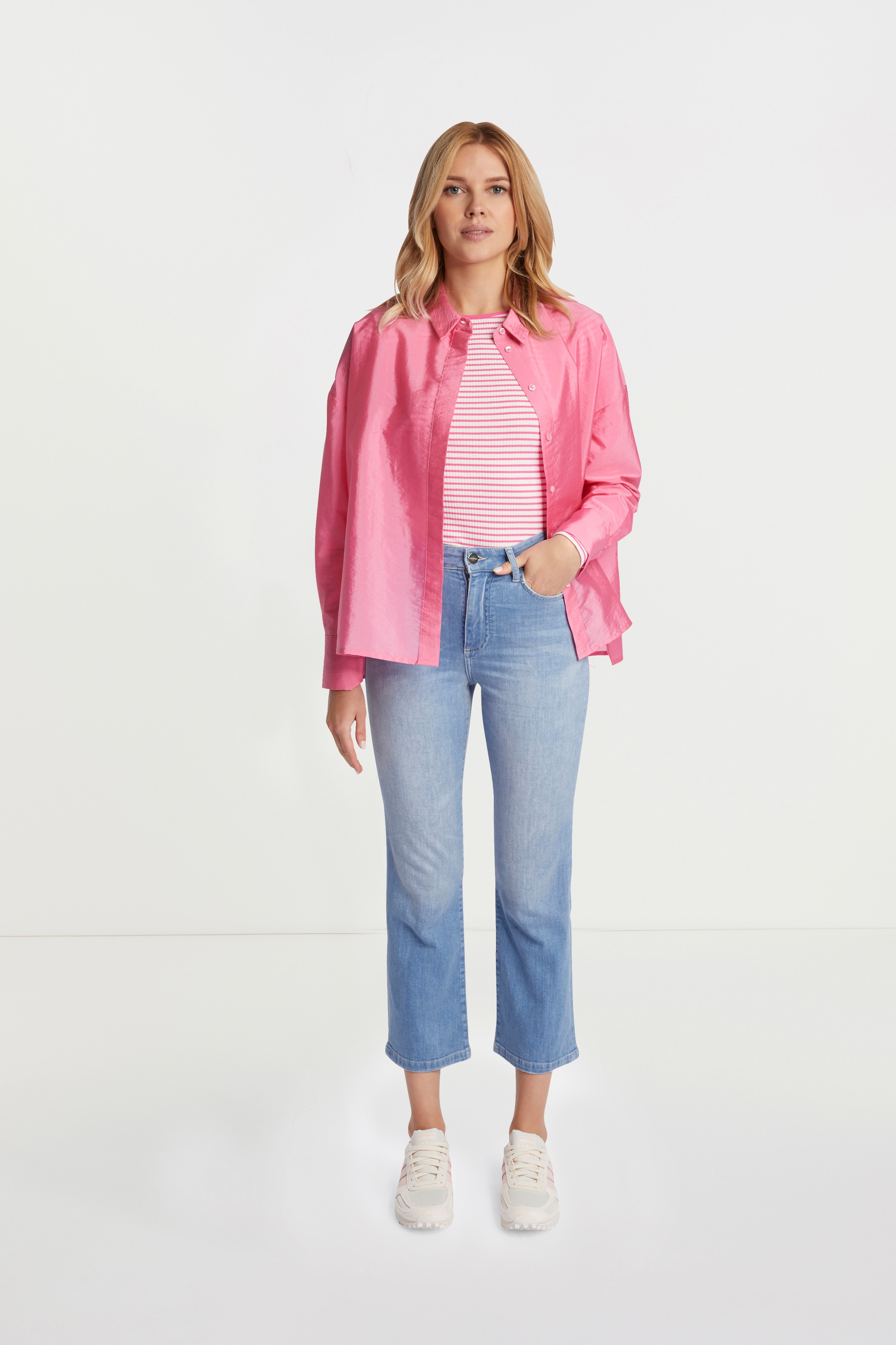 RICHROYAL 7/8-Jeans , leicht gewaschene Optik, verkürzte Form