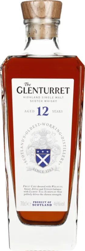 GLENTURRET 12 YEARS SINGLE MALT 70CL