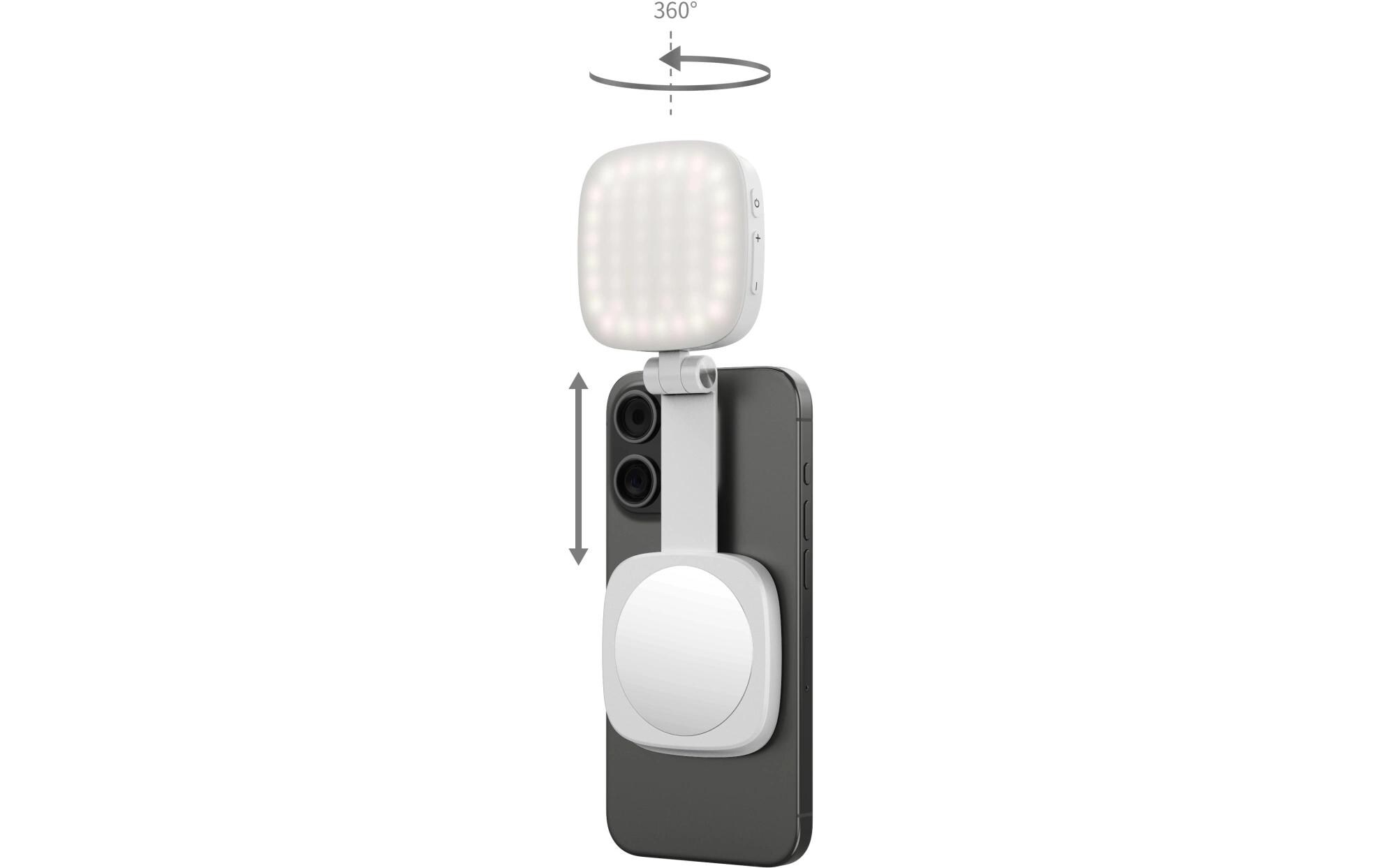 Videoleuchte Vibe P48 WeissAbnehmbare LED-Videoleuchte