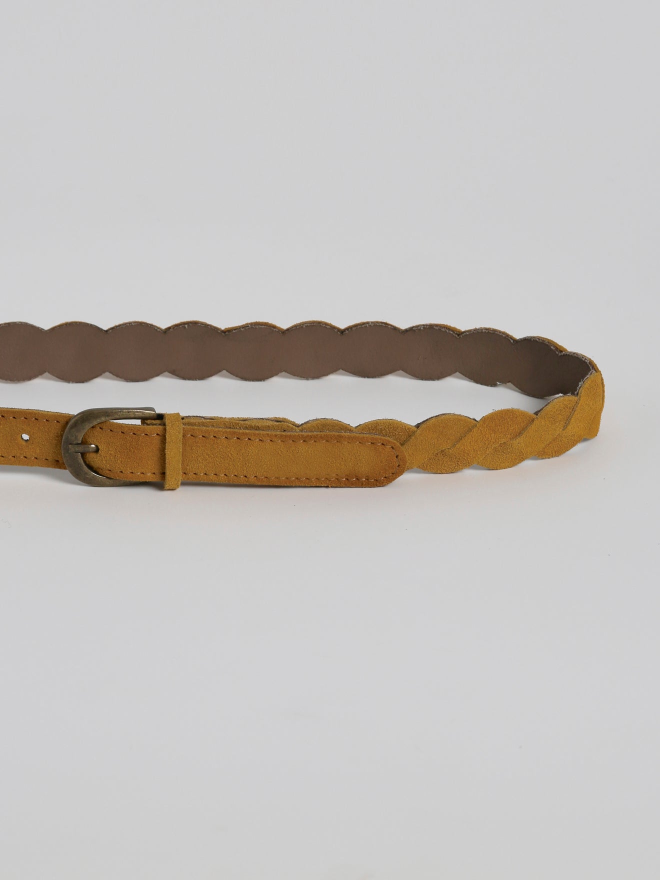 Ceinture tressée Fille en cuir