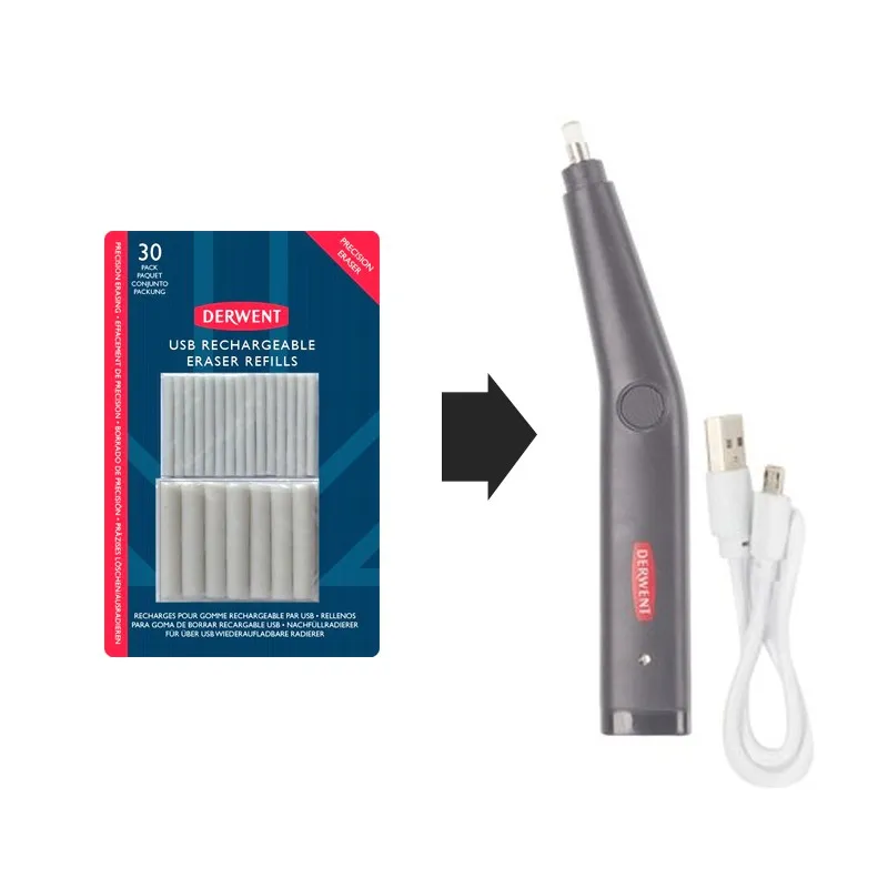 Derwent refills viskelædere til USB Viskelæder - 30 stk. (passer til 604504)