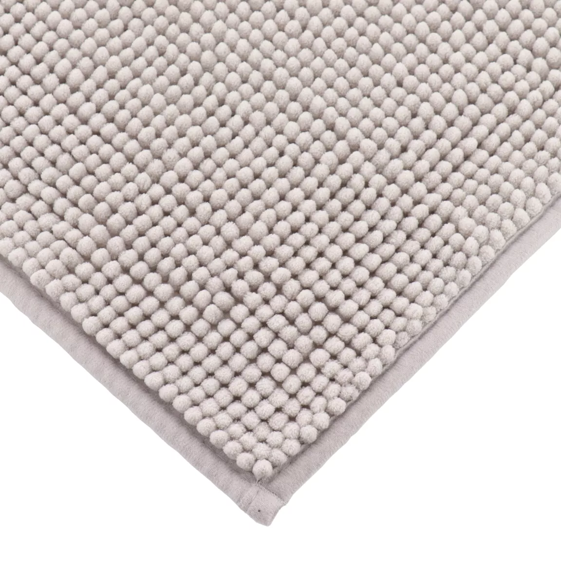 Tapis de bain microfibre (45 x 75 cm) Boules Gris Clair