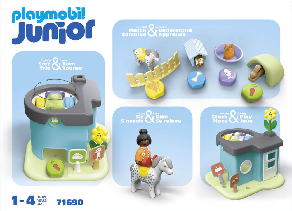 PLAYMOBIL 71690 Junior: Tierpension mit Futterspender