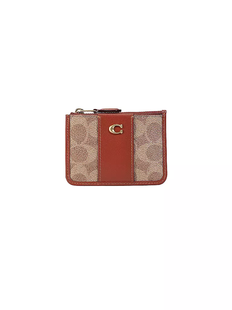 COACH Geldbörse SIGNATURE ESSENTIAL MINI  braun
