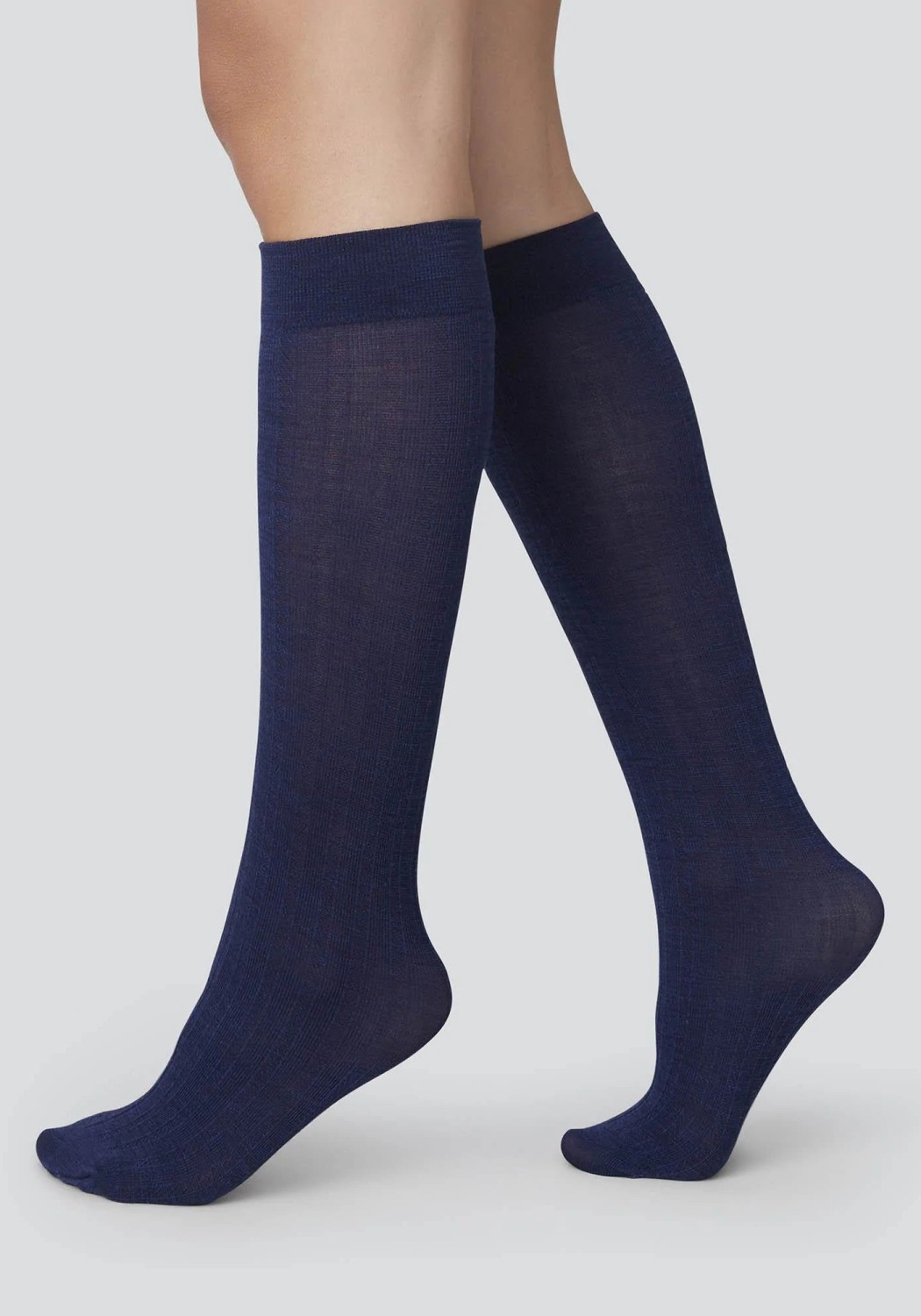 Swedish Stockings Kniestrümpfe Freja Knee-High Navy