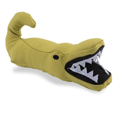 Brinquedo de pelúcia de crocodilo Aretha para cães, verde